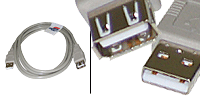 USB 2.0 A-A M-F Cable