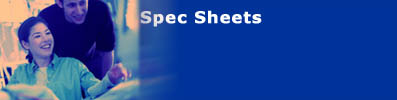 Spec Sheets of Storage Solution Products